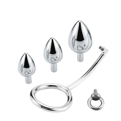 Anal Hooks Ring Anal Stainless 4663 Steel DiscreetChoice Hook Cock Set with 0807